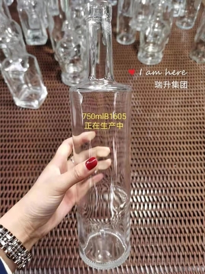 Super Flint Glasflaschen für Wodka Whisky Liquor in 500ml 700ml 75cl Frosted Material