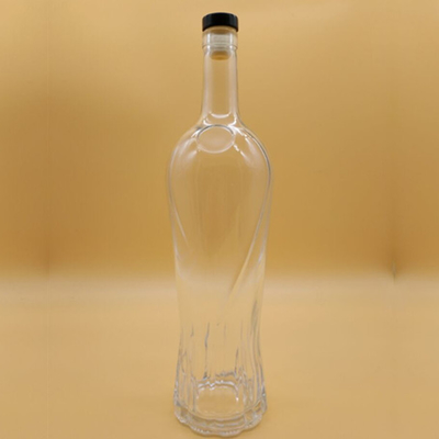 Decal-Logo individuell angepasst 350 ml 500 ml 700 ml 750 ml 1000 ml Glasflasche für Rum Wodka Whisky Gin