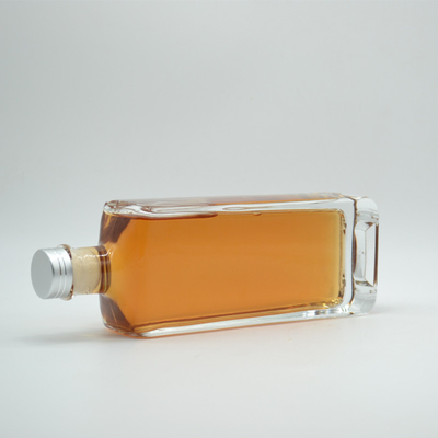 Maßgeschneiderte Quadratglasflasche für Spirituosen Gin Tequila Wodka 750 ml/700 ml/500 ml