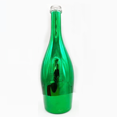 Leere Glasflasche für Wein 1 Liter kundenspezifische Elektroplattenfarbige Glasflaschen