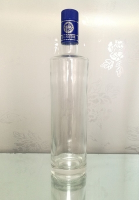 Super Flint Glas Vodka Spirituosen Glasflasche mit Guala Cap und geprägtem Logo Produkt