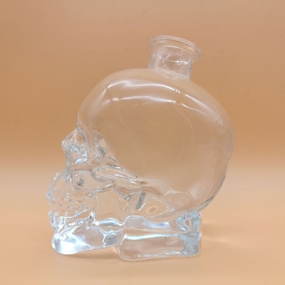 Schraubkappe Versiegelung Typ Super Flint Glas Schädel Whisky Flasche Basismaterial