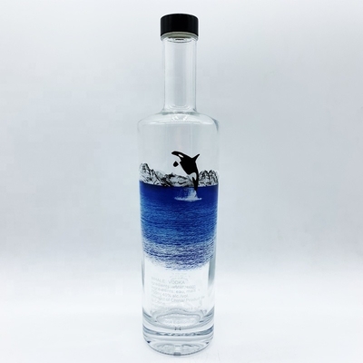 375 ml 500 ml 700 ml 750 ml Wodka-Flasche mit Korkkappe für die individuelle Dekoration von OEM/ODM