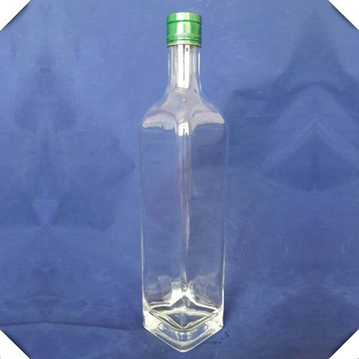 Hot Stamping Oberflächenbehandlung Super Flint hochwertiger Gin Vodka 750ml Quadratglasflasche FOB