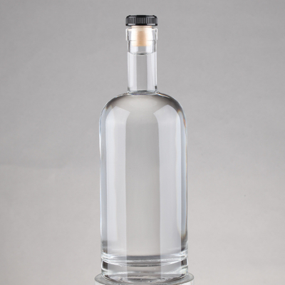 Flint Wodka Whisky Korkkappe 750 ml Glas Whisky Flasche mit Korken Basis Material Glas
