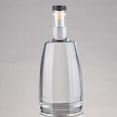 Flint Wodka Whisky Korkkappe 750 ml Glas Whisky Flasche mit Korken Basis Material Glas