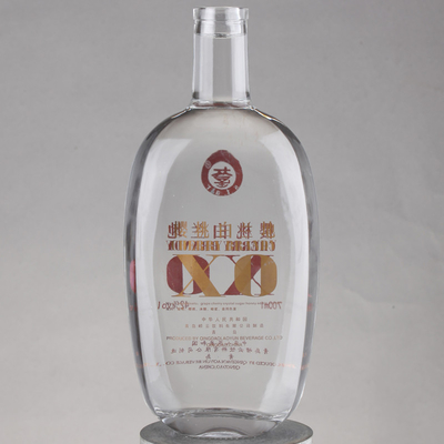 Flint Wodka Whisky Korkkappe 750 ml Glas Whisky Flasche mit Korken Basis Material Glas