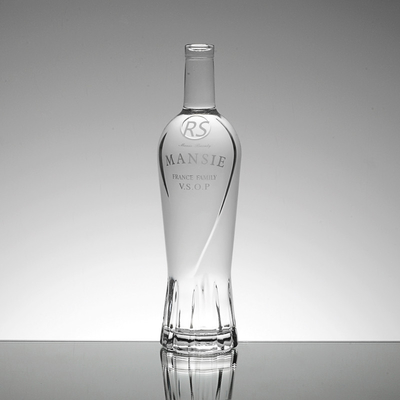 Flint Wodka Whisky Korkkappe 750 ml Glas Whisky Flasche mit Korken Basis Material Glas