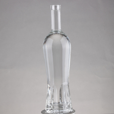 70cl 700ml Wodka-Flaschen aus Super-Flint-Glas mit dickem Untergrund und Korkdichtung