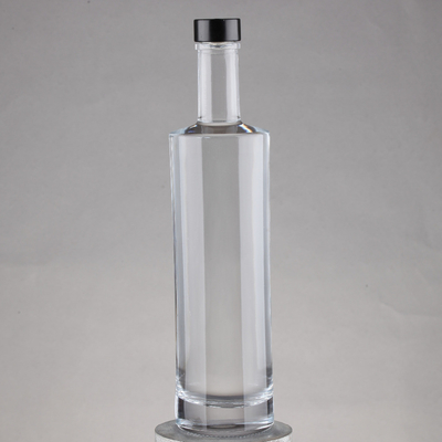 70cl 700ml Wodka-Flaschen aus Super-Flint-Glas mit dickem Untergrund und Korkdichtung