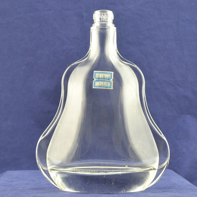 Aufgestelltes Eiffelturmglas Glasflasche mit Kork