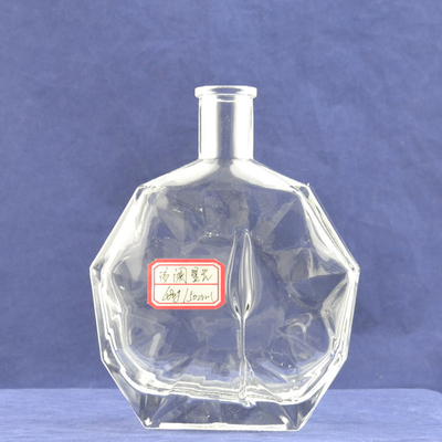 Aufgestelltes Eiffelturmglas Glasflasche mit Kork