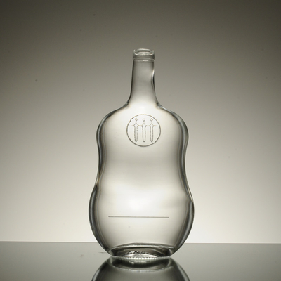 500 ml Frost Oberflächenbehandlung Schmetterlingsform Whisky Glasflasche für Wodka Verpackung