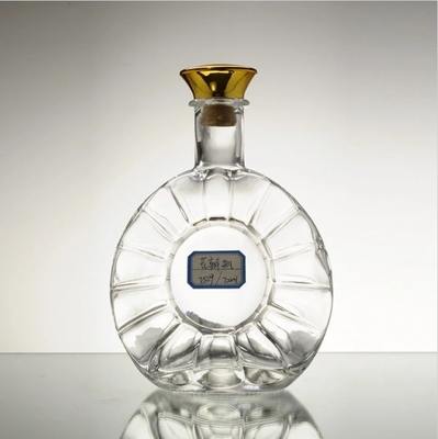 750 ml Gitarrenförmige Glasflaschen für Brandy, Wodeka, Wein, Farbfarben und langlebig