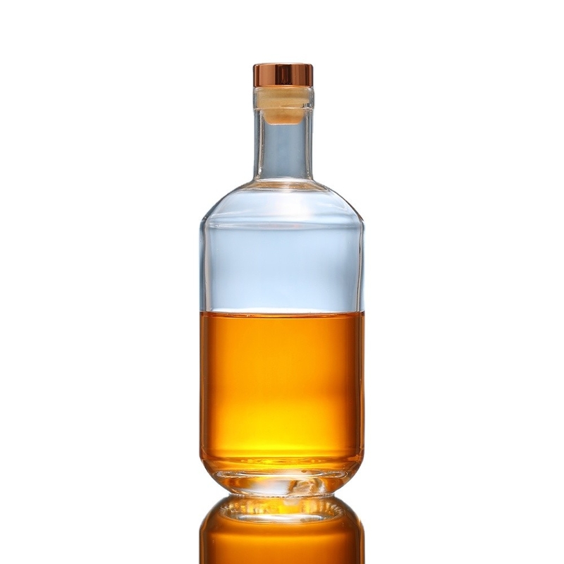 Durchsichtige Glasflasche für Whisky und Wodka 200 ml 375 ml 500 ml 750 ml 1000 ml