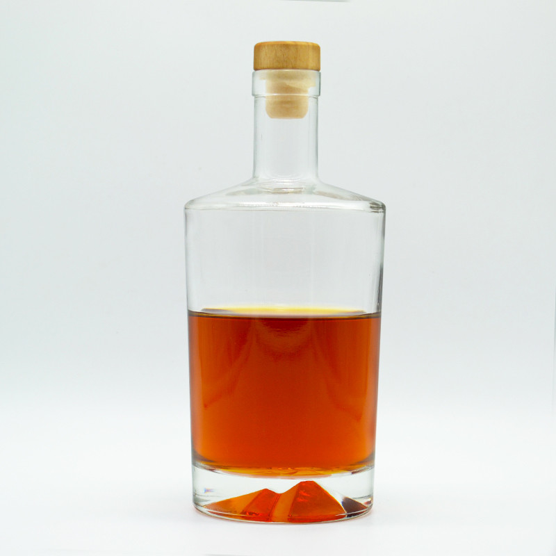 Glas aus Hochstein 700 ml 750 ml Rum Wodka Whiskey Tequila Glasflasche mit Kork