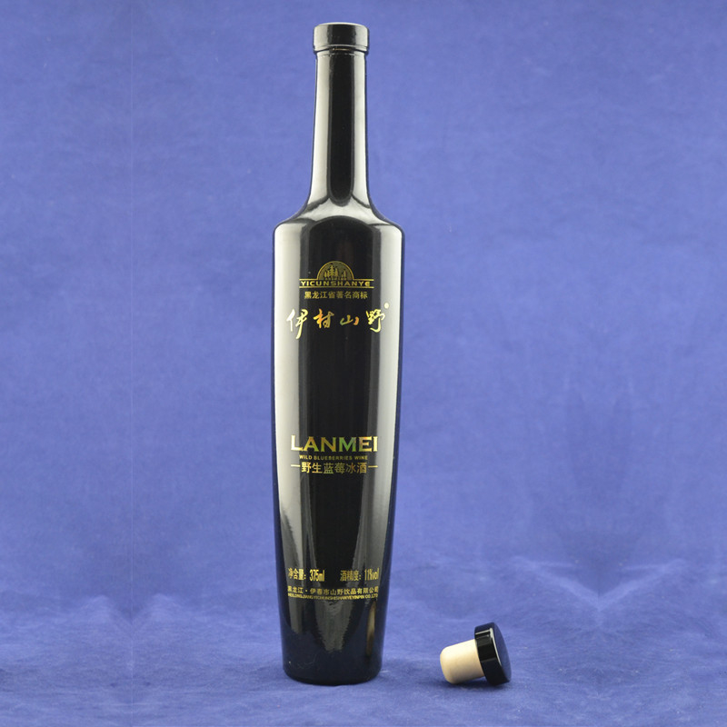 Leere Glasflaschen für Alkohol und Wein 500 ml 750 ml 1000 ml Rundform