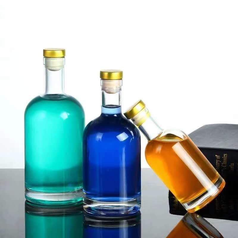 375 ml 500 ml 700 ml 750 ml 1000 ml transparente leere Glasflaschen für Spirituosen