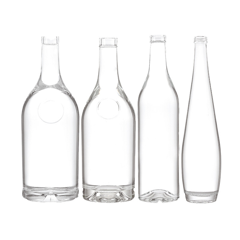 Industriegetränke 500 ml klare runde Glasflasche mit luftdichtem Korkkappe