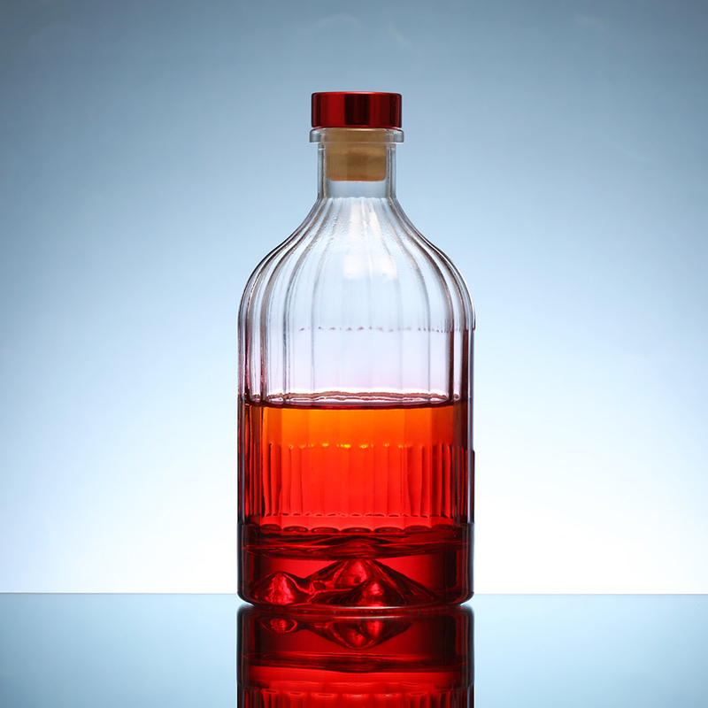 Super Flint Glass 350 ml 500 ml 700 ml 750 ml Whisky leere Flasche zur Aufbewahrung von Whisky