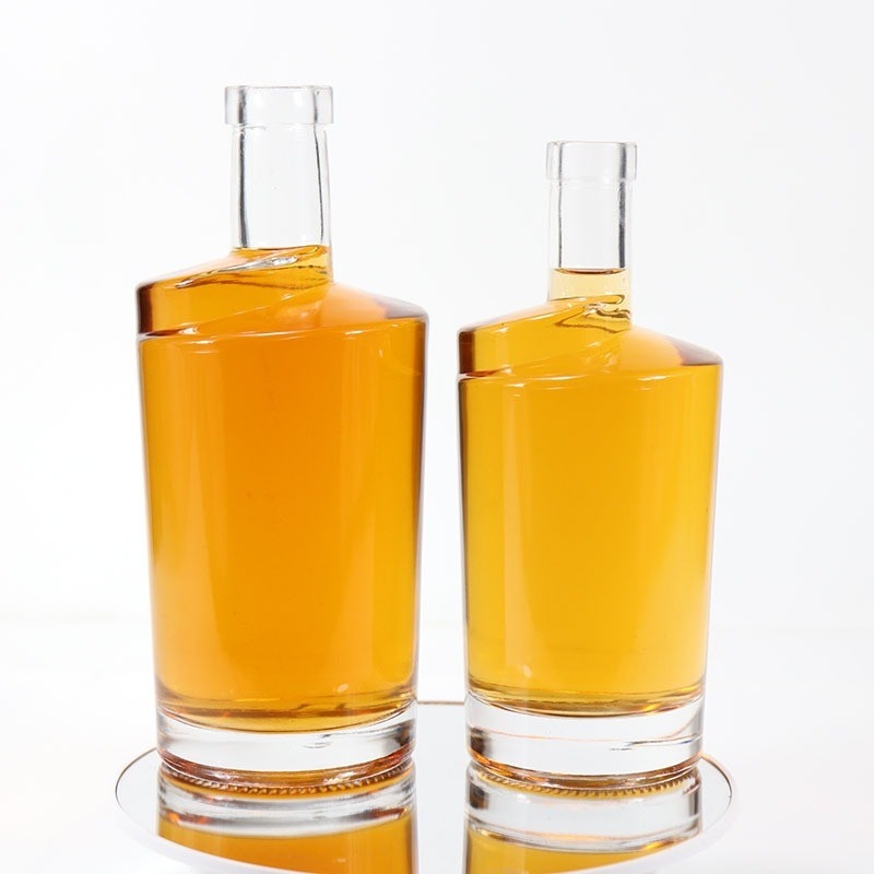 Leerglas Rum Gin Whisky Wodka Super Flint Flaschen am besten für Rum 500 ml 750 ml Kapazität