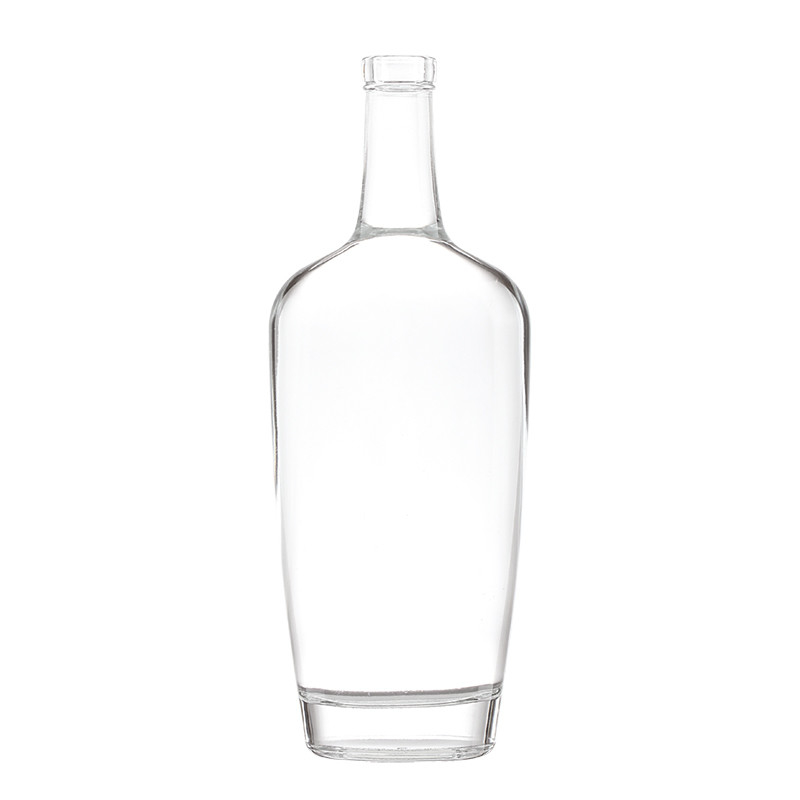 Super Flint Glas leere Flasche für Öl Blau Quadrat Whisky 1000ml Flasche 375ml Weinflasche
