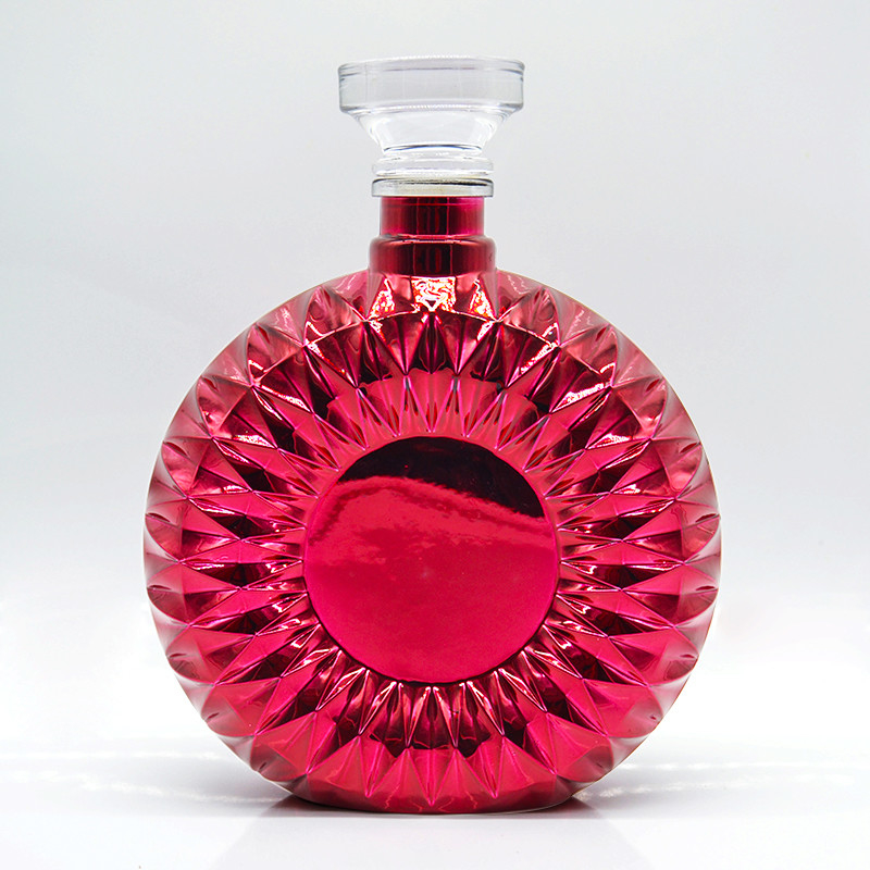 Super-Flint-Glasflasche für Brandy mit hochtransparenter Korkdichtung