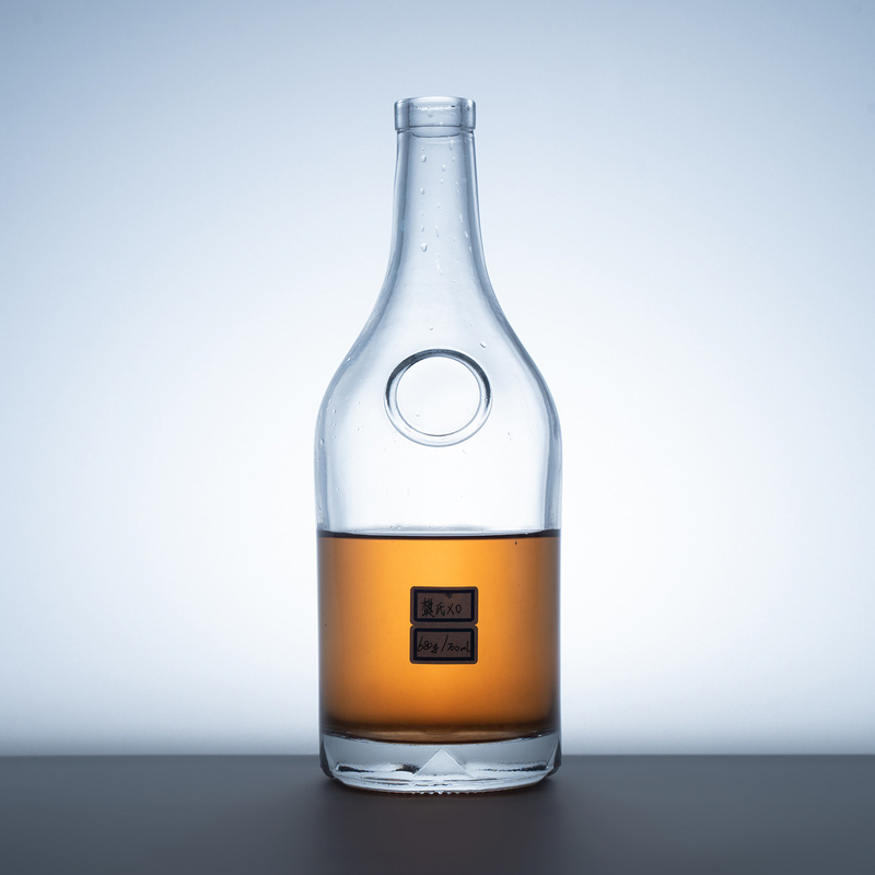 Körpermaterial Super Flint Glas Brandy XO Mini Champagnerflaschen mit Ahornblatt