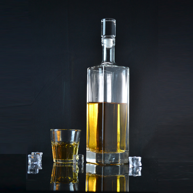Custom Design Klarglasflasche für Olivenöl 750 ml 500 ml Wodka Likör Gin Recycling