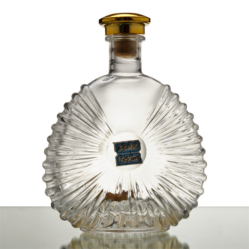 700 ml 750 ml Brandy-Spirit-Glasflasche mit Dekal/Drucker/Bemalung/Frost