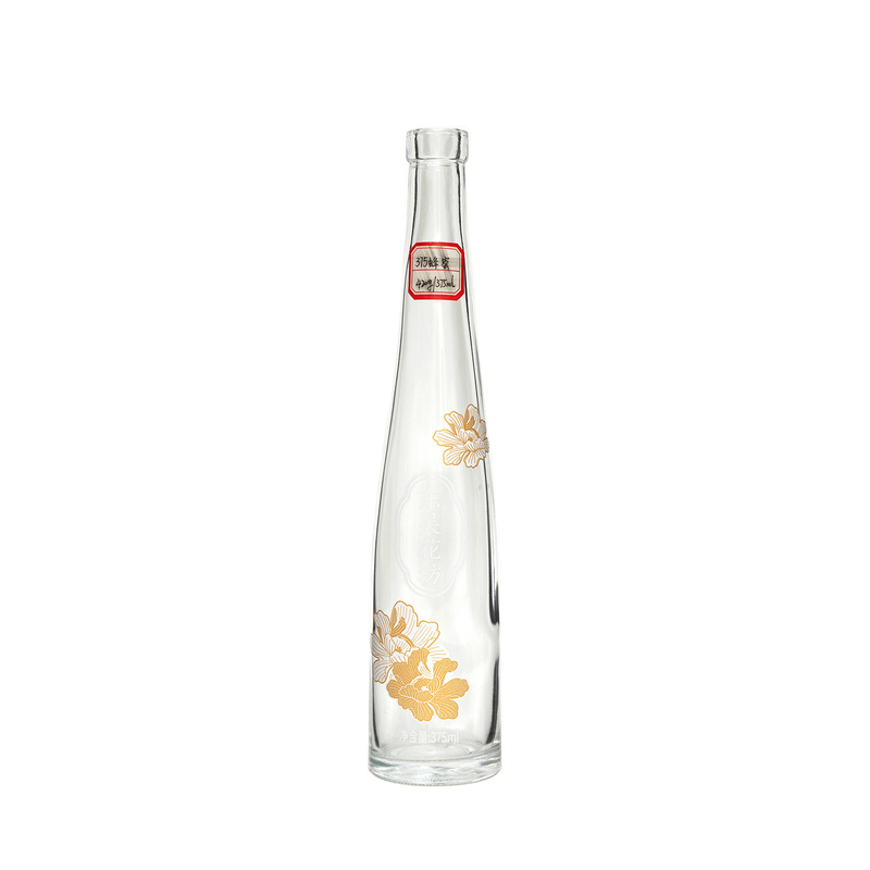 Wasser-Wodka-Brandy-Kristall-Weiß-Glasflasche mit Versiegelung