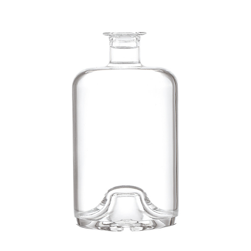 Holzkorkdichtungsart kundenspezifische 500 ml große Glasflasche für Rum Tequila Wodka Brandyöl