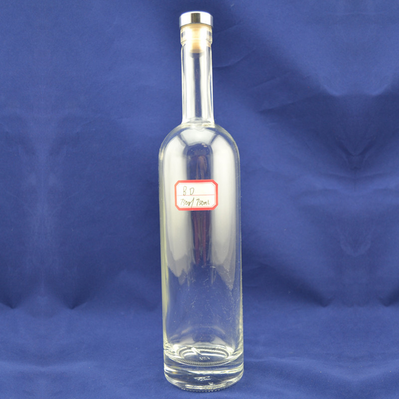 Super Flint Glas 750 ml Flasche für Dicke Boden Korken und kundenspezifische Gestaltung von Alkohol