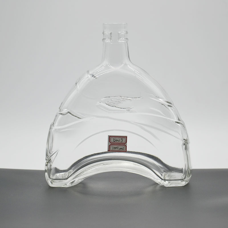 750 ml spezielle Spirituosenflaschen Super Flint Glasmaterial Brandy Glasflasche mit Kork