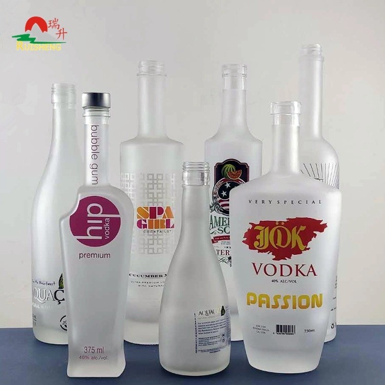 Custom Crystal Glass Leergefrorene Tequila 700 ml Flasche für Alkohol Whisky Wodka 750 ml