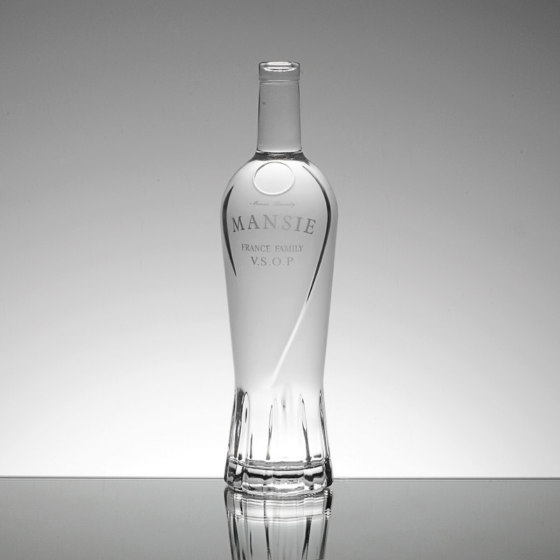 Handelssicherung Hochfelsglasmaterial 750 ml klare Wodkaflasche für große Veranstaltung