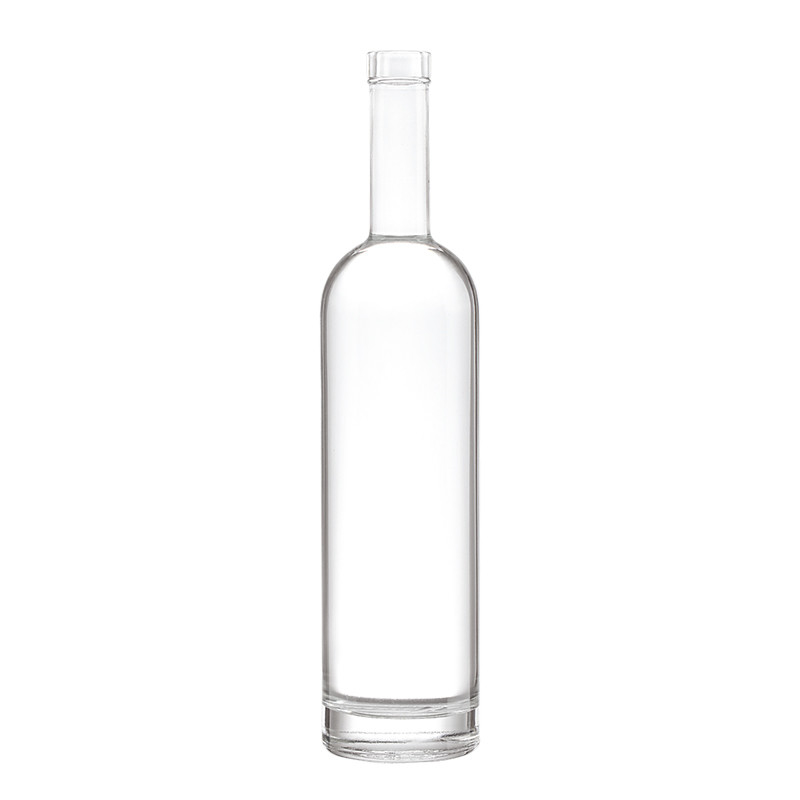 700 ml 750 ml 1-Liter-Rum-Alkoholflaschen mit Korkkopf in Super Flint Glas