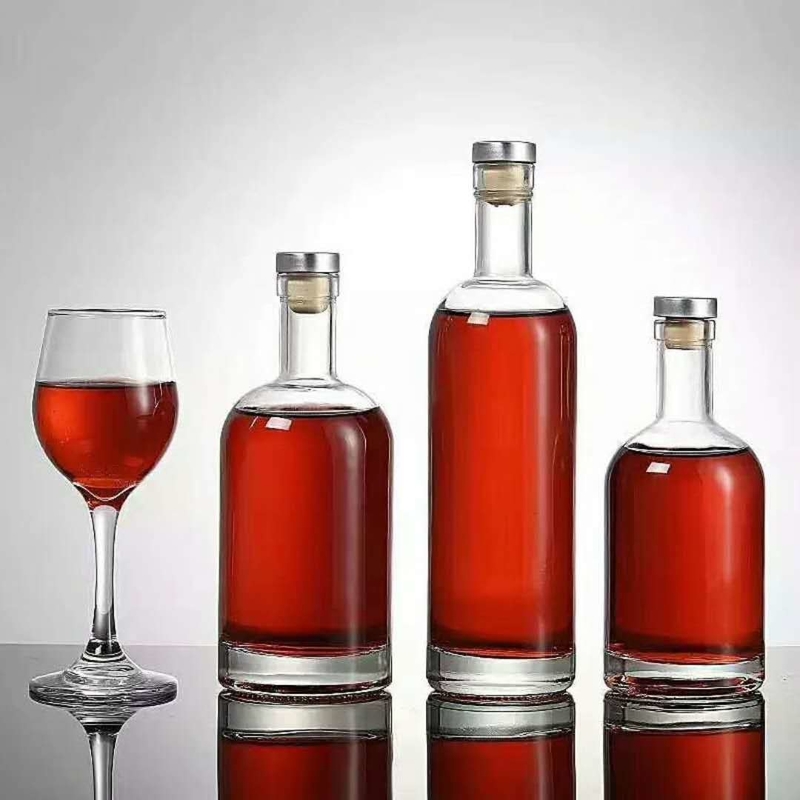 XO/Brandy/Whisky/Wodka Kristall weiße Glasflasche mit Decal-Behandlung