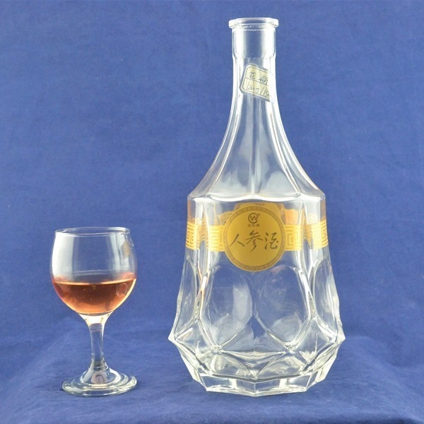 Kostenlose Probengebühr Glas-Gin-Flaschen für Alkohol/Liquor leere Glasflasche