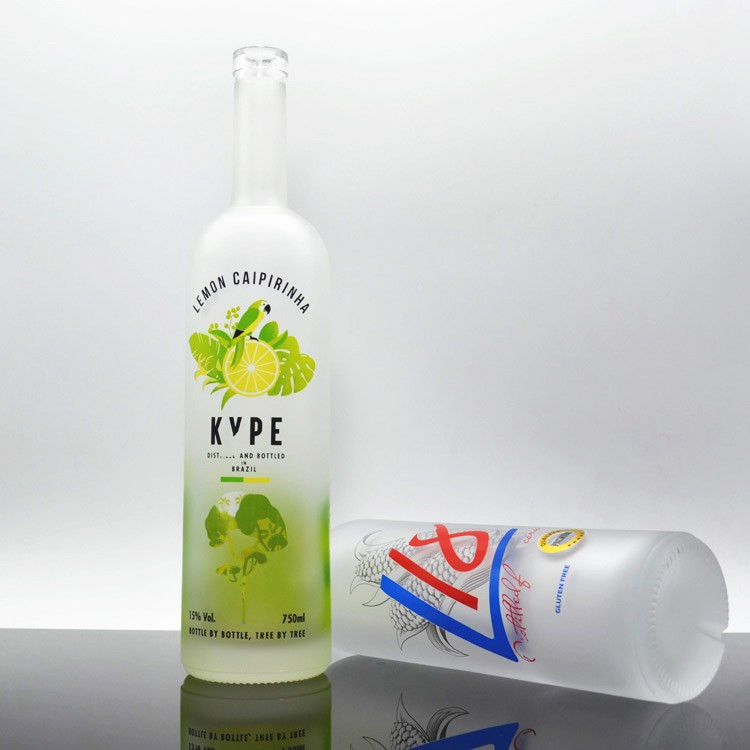 Industriegetränke Leere Glasflasche mit Korkkopf 375 ml 500 ml 750 ml