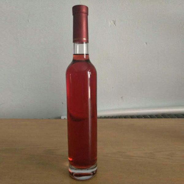Anpassungsfähiges Logo Drucken schlanke hohe runde Glas Vodka Flaschen mit Korkdichtung