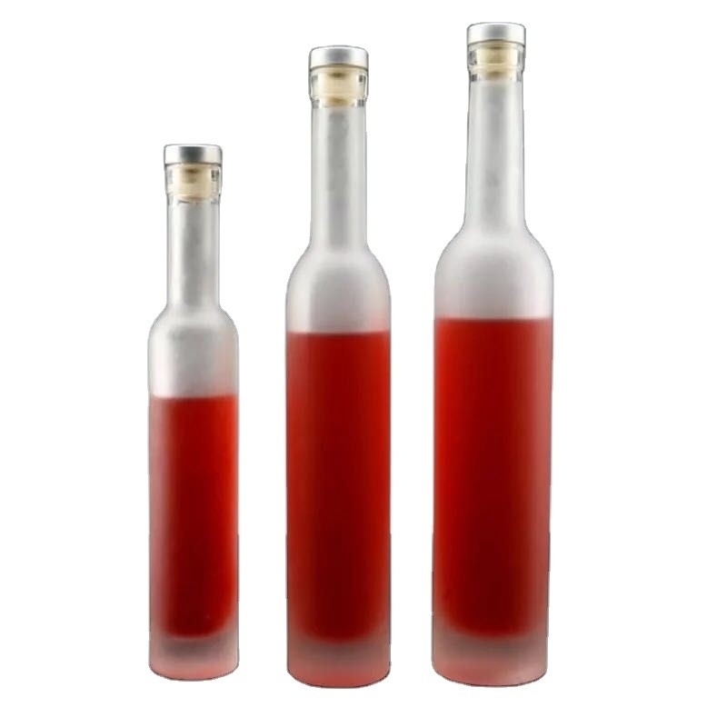 1L Glasflasche mit Frost-Oberflächenbehandlung und anderen tiefen Verfahren