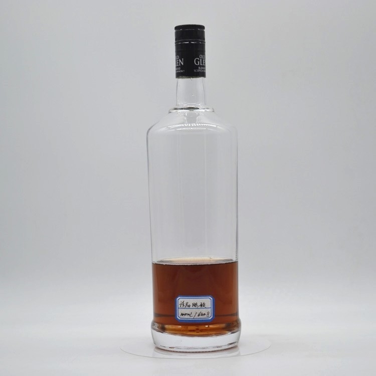 Super Flint Glasmaterial Runde Flaschen 0,5 L/500 ml/700 ml für Whisky in End Spirituosen