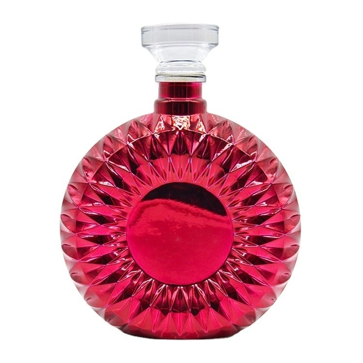 Super Flint 500ml 700ml 750ml Brandy Liquor Glas Weinflaschen mit und Fashion Design