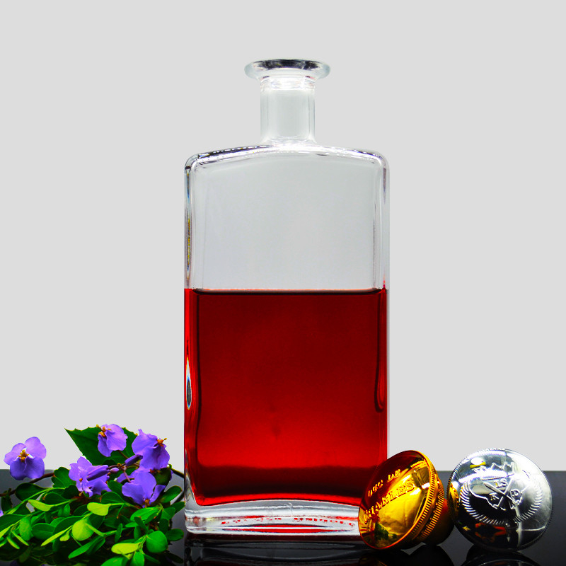 Super Flint Glasmaterial 500ml 750ml 1000ml Wodka Glasflasche Gin Flasche für Sie