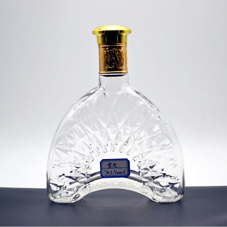 700 ml Weißer Whisky Dekanter Wodka Mineral 750 ml Spirituosen Glas Alkohol Flasche Kork Siegel