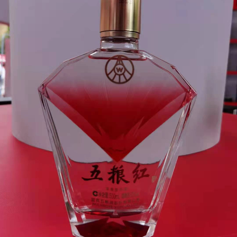 Private Label Zylindrische leere Flasche für Alkohol 550 ml 750 ml 780 ml
