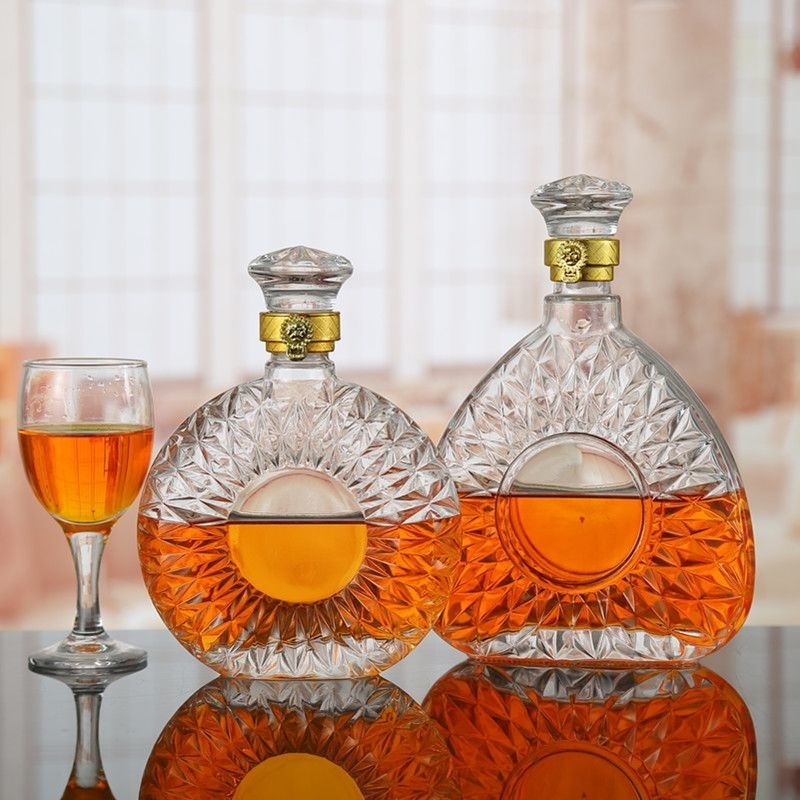 500 ml 750 ml 1000 ml Super Flint Glasflasche für industrielle Wodka Whisky Rum Gin Liquor