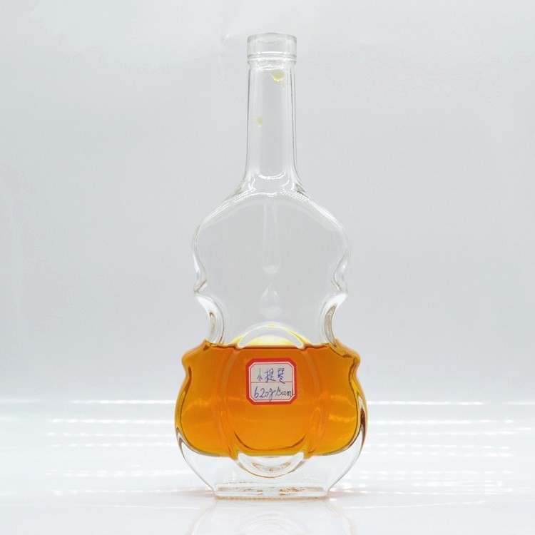 500 ml 750 ml Super Flint Glas Weißgewalze Alkohol Flasche perfekt für Wodka Brandy Rum
