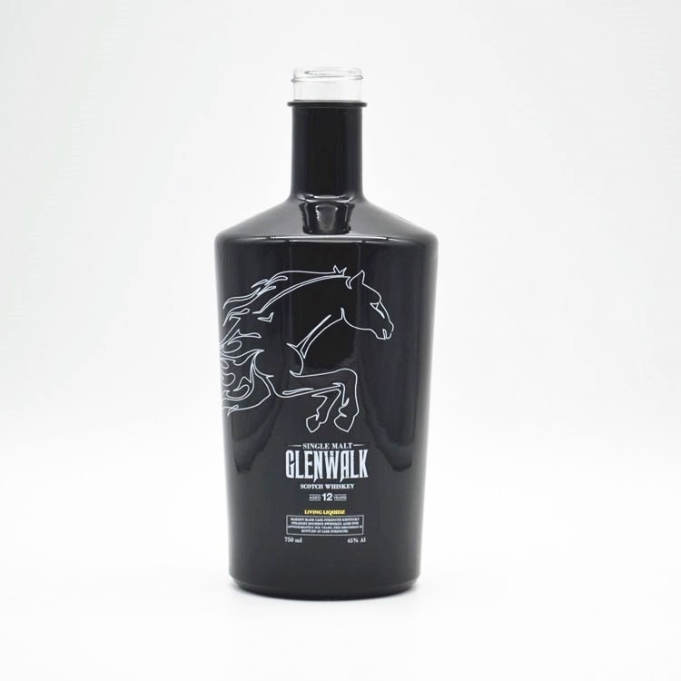 Versiegelungsart Schraubkappe/Korkglasflasche für extra weißes Decal Wein Schwarze Flasche Logo